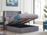 Flintshire Holway 5ft Kingsize Grey Fabric Ottoman Bed Thumbnail