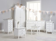 Birlea Paris 1 Drawer Bedside In White Thumbnail