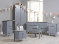 Birlea Paris 1 Drawer Bedside In Grey Thumbnail