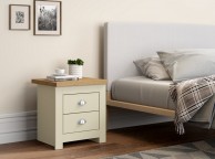 Birlea Winchester 2 Drawer Bedside In Cream And Oak Thumbnail