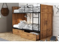 LPD Rocco Wooden Bunk Bed With Drawers Thumbnail