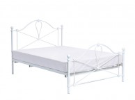 LPD Bronte 4ft6 Double White Metal Bed Frame Thumbnail