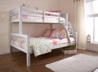 GFW Novaro Grey Wooden Trio Triple Sleeper Bunk Bed Thumbnail