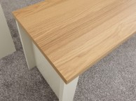 GFW Lancaster 120cm Dining Table with Benches in Cream Thumbnail