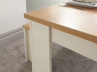 GFW Lancaster 120cm Dining Table with Benches in Cream Thumbnail