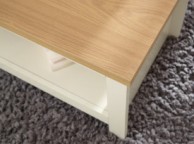 GFW Lancaster Coffee Table with Shelf in Cream Thumbnail