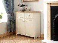 GFW Lancaster Compact Sideboard in Cream Thumbnail