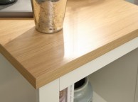 GFW Lancaster Side Table with Shelf in Cream Thumbnail