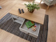 GFW Lancaster 2 Drawer Coffee Table in Grey Thumbnail