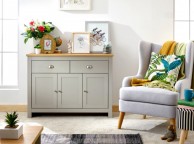 GFW Lancaster Large Sideboard in Grey Thumbnail