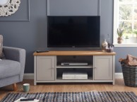 GFW Lancaster Large TV Cabinet in Grey Thumbnail