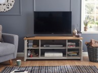 GFW Lancaster Large TV Cabinet in Grey Thumbnail