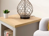 GFW Lancaster Side Table with Shelf in Grey Thumbnail