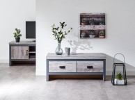 GFW Boston 2 Drawer Coffee Table in Grey Thumbnail