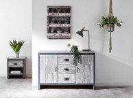 GFW Boston 2 Door 3 Drawer Sideboard in Grey Thumbnail