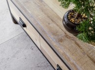 GFW Boston 2 Drawer Coffee Table in Distressed Oak Effect Thumbnail