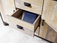 GFW Boston 2 Door 3 Drawer Sideboard in Distressed Oak Effect Thumbnail
