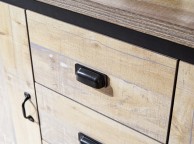 GFW Boston 2 Door 3 Drawer Sideboard in Distressed Oak Effect Thumbnail