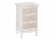 LPD Juliette Vintage Style 3 Drawer Bedside Cabinet Thumbnail