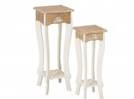 LPD Juliette Vintage Style Pair Of Plant Stands Thumbnail