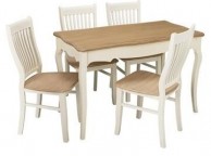 LPD Juliette Vintage Style Dining Table Thumbnail