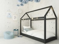 LPD Hickory House Bed In Black Thumbnail