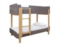 LPD Hero Wooden Bunk Bed In Grey And Oak Thumbnail
