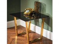 LPD Antibes Black Gloss Lamp Table Thumbnail