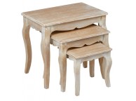 LPD Provence Weathered Oak Finish Nest Of Tables Thumbnail
