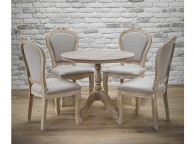 LPD Provence Weathered Oak Finish Pair Of Dining Chairs Thumbnail