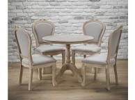 LPD Provence Weathered Oak Finish Round Dining Set Thumbnail