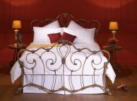 OBC Athalone 5ft Kingsize Bronze Patina Metal Headboard Thumbnail