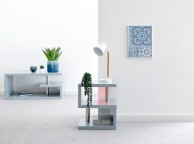 GFW Polar Grey Gloss LED Side Table Thumbnail