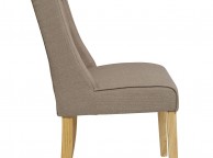 LPD Verona Pair Of Beige Fabric Dining Chairs Thumbnail