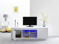 GFW Polar White Gloss LED Large TV Unit Thumbnail