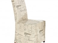 LPD Breton Pair Of Fabric Covered Dining Chairs Thumbnail