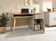 GFW Nordica Desk in Oak and Grey Thumbnail