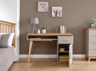 GFW Nordica Desk in Oak and Grey Thumbnail