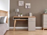 GFW Nordica Desk in Oak and Grey Thumbnail