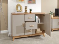 GFW Nordica Large Sideboard in Oak and Grey Thumbnail