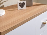 GFW Nordica Small Sideboard in Oak and White Thumbnail