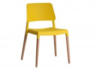 LPD Riva Pair Of Yellow Dining Chairs Thumbnail