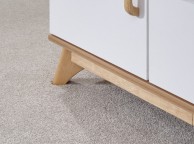 GFW Nordica Small TV Unit in Oak and White Thumbnail
