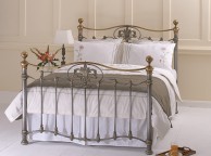 OBC Camolin 6ft Super Kingsize Silver Patina Metal Headboard Thumbnail