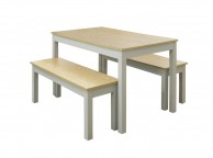 LPD Ohio Grey And Oak Finish Dining Set Thumbnail