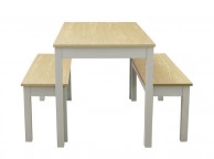 LPD Ohio Grey And Oak Finish Dining Set Thumbnail