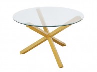 LPD Oporto Medium Size Dining Table Set With 4 Paris Silver Velvet Chairs Thumbnail