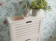 GFW Bergen Three Tier Shoe Cabinet in White Thumbnail