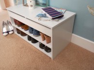 GFW Budget Shoe Cabinet in White Thumbnail