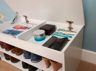 GFW Budget Shoe Cabinet in White Thumbnail